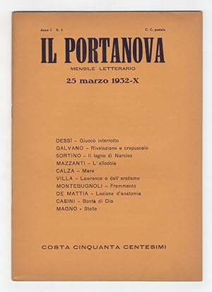 PORTANOVA (IL). Mensile letterario. Anno I. 1932, n. 3.
