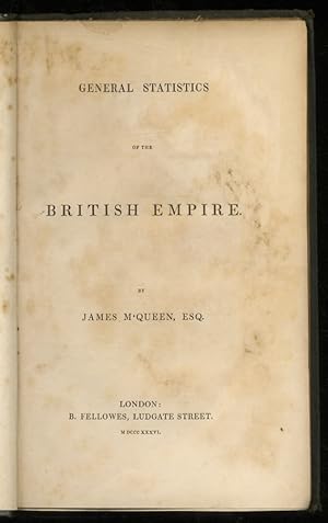 Image du vendeur pour General statistics of the British Empire. mis en vente par Libreria Oreste Gozzini snc