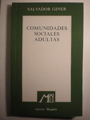 Comunidades sociales adultas