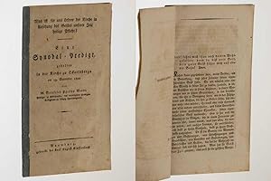 Imagen del vendedor de Was ist fr uns Lehrer der Kirche in Ansehung der Geistes unserer Zeit heilige Pflicht? Eine Synodal-Predigt, gehalten in der Kirche zu Eckartsberga am 19. September 1820. a la venta por Antiquariat Lehmann-Dronke