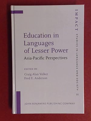 Bild des Verkufers fr Education in languages of lesser power. Asia-pacific perspectives. Volume 35 aus der Reihe "IMPACT: Studies in Language and Society". zum Verkauf von Wissenschaftliches Antiquariat Zorn