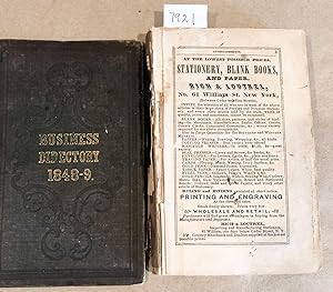Wilson's Business Directory of New York City 1848 - 9
