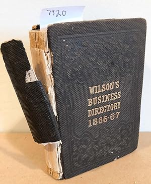 Wilson's Business Directory of New York City 1866 - 67