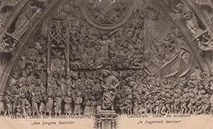 Bern Munster Das j?ngste Gericht Le Jugement Switzerland Cathedral Sculpture Postcard
