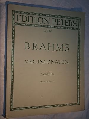 Bild des Verkufers fr Violinsonaten Op. 78, 100, 108. Schnabel - Flesch Nr 3900. zum Verkauf von Versandantiquariat Ingo Lutter