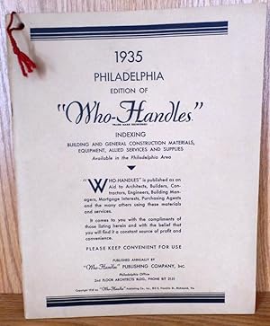 "Who-Handles" 1935 Philadelphia Edition