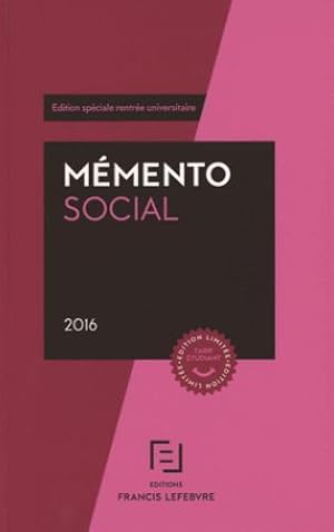 mémento social étudiant (édition 2016)