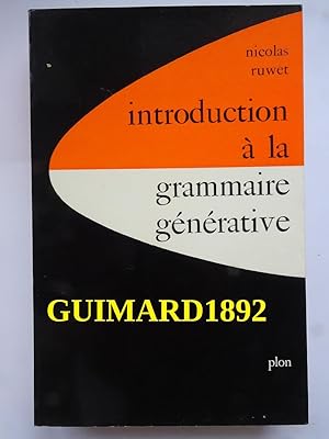 Introduction à la grammaire générative