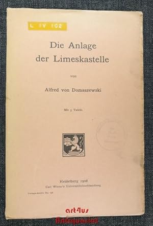 Imagen del vendedor de Die Anlage der Limeskastelle. a la venta por art4us - Antiquariat