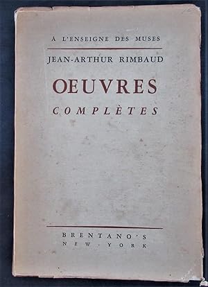 Image du vendeur pour Jean-Arthur Rimbaud: Oeuvres Completes (A L'enseigne des muses) mis en vente par The Bookmonger