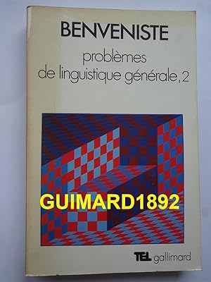 Problèmes de linguistique générale Vol. 2