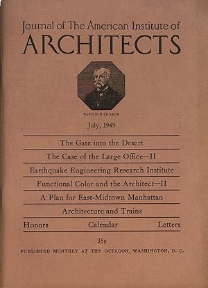 Seller image for Journal of the American Institute of Architects July 1949. for sale by Trevian Books