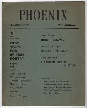 Bild des Verkufers fr Phoenix 5 (Number Five, Spring 1961) zum Verkauf von Philip Smith, Bookseller