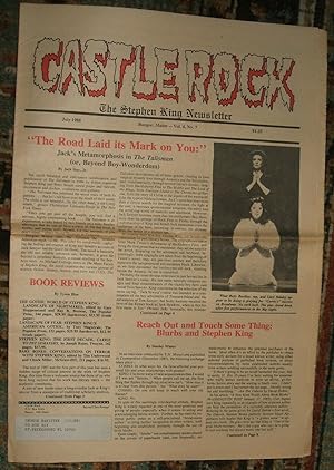 Imagen del vendedor de Castle Rock Vol. 4 No.7 Stephen King Newsletter July 1988 Talisman, Night Flier a la venta por biblioboy