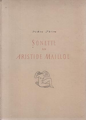 Imagen del vendedor de Sonette an Aristide Maillol. a la venta por Allguer Online Antiquariat