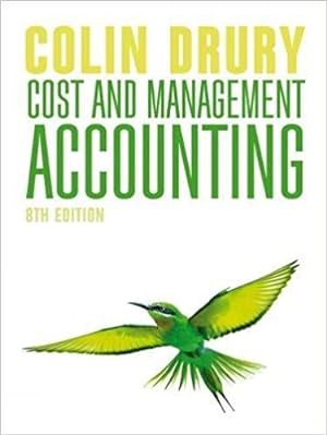 Image du vendeur pour Colin Drury Cost And Management Accounting, 8e [US Paperback version] mis en vente par READINGON LLC
