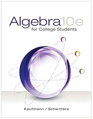 Seller image for Algebra for College Students, 10e [US Hardcover version] for sale by READINGON LLC