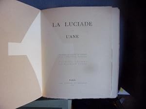 Bild des Verkufers fr La Luciade ou l'ane zum Verkauf von arobase livres