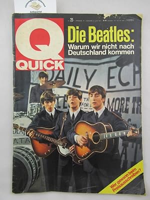Warum wir nicht nach Deutschland kommen. Titelgeschichte. QUICK. 17. Jahrgang. Nr. 25 21. Juni 1964.