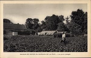 Image du vendeur pour Ansichtskarte / Postkarte Sevran Seine Saint Denis, Maison de Repos du Gardien de la Paix, Le jardin potager mis en vente par akpool GmbH