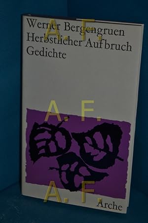 Bild des Verkufers fr Herbstlicher Aufbruch : Gedichte zum Verkauf von Antiquarische Fundgrube e.U.