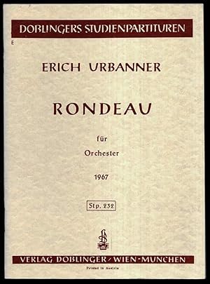 Bild des Verkufers fr Rondeau fr Orchester 1967. Gedruckt nach der Handschrift des Komponisten. zum Verkauf von Antiquariat Dennis R. Plummer