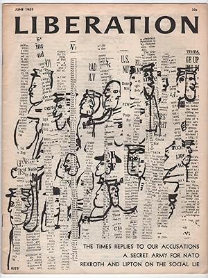 Bild des Verkufers fr Liberation, Volume 4, Number 4 (IV; June 1959) zum Verkauf von Philip Smith, Bookseller
