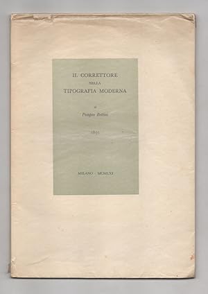 Il correttore nella tipografia moderna