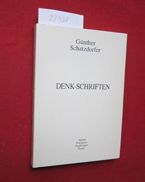 Denk-Schriften. Satiren. Feuilletons. Erzählungen Essays. 1979-1991.