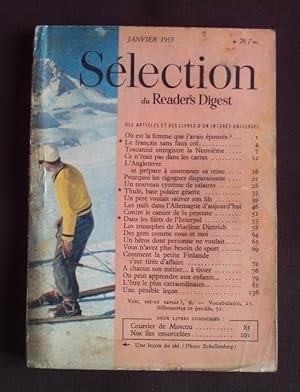 Seller image for Slection du Reader's Digest - Janvier 1953 for sale by Librairie Ancienne Zalc