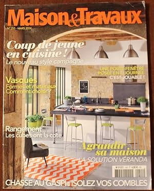 Image du vendeur pour MAISON & TRAVAUX - n255 (2014) Vrandas, Vasques, Ponceuses excentriques. mis en vente par Bouquinerie Spia