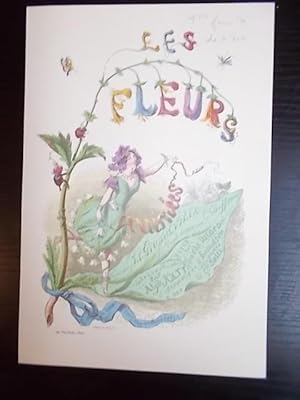 Imagen del vendedor de FLEURS ANIMEES:PAGE DE TITRE DE LA PREMIERE PARTIE a la venta por Bibliofolie