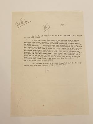 Typed Letter Signed