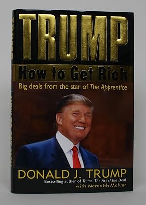 Rare Signed 4X7 Inch Rare Paperback Edition Book with COA AUTOGRAPHED President Donald Trump HOW TO GET RICH #1 National Bestseller 