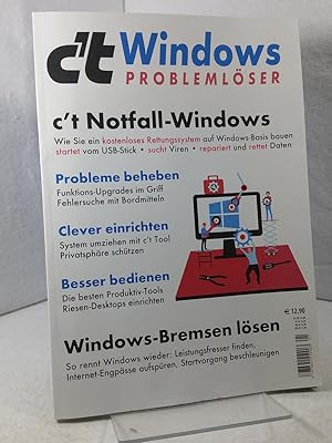 c 't Windows Problemlöser (2019): c't Notfall-Windows; Probleme beheben; Clever einrichten; Besse...
