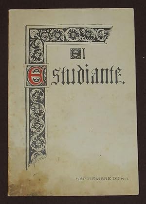 El Estudiante. Organo Del Centro De Estudiantes Católicos Mexicanos. Núm. 1. Septiembre de 1913