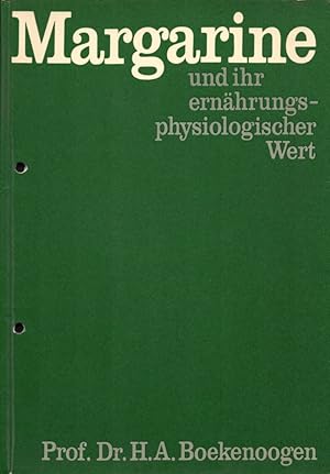 Imagen del vendedor de Margarine und ihr ernhrungsphysiologischer Wert. a la venta por Buch von den Driesch