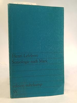 Bild des Verkufers fr Soziologie nach Marx zum Verkauf von ANTIQUARIAT Franke BRUDDENBOOKS