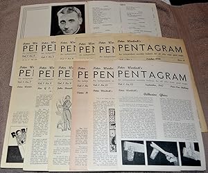 Peter Warlock's PENTAGRAM. Volume 1 (Oct. 1946) to Volume 14, No 2 (Nov 1959). 98 ISSUES.