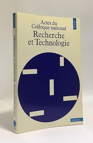 Image du vendeur pour Recherche Et Technologie mis en vente par crealivres