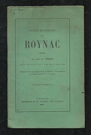 Notice historique sur Roynac (Drôme)