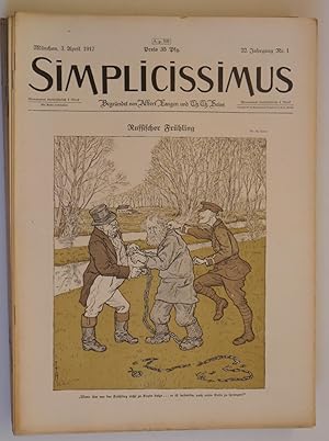 Seller image for Simplicissimus. Jg. 22. 1917 - 1918. Nr. 1 - 52. for sale by Auceps-Antiquariat Sebastian Vogler