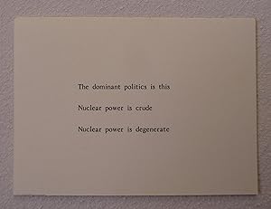 ['The dominant politics is this']