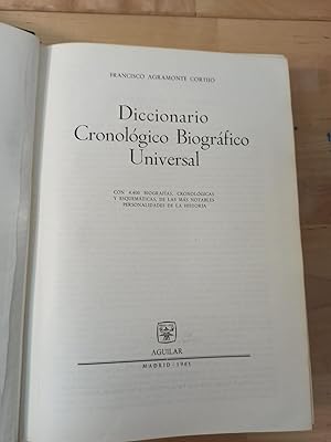 DICCIONARIO CRONOLOGICO BIOGRÁFICO UNIVERSAL :