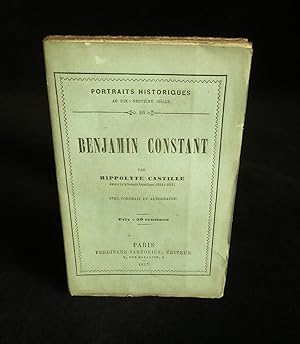 Imagen del vendedor de BENJAMIN CONSTANT . a la venta por Librairie Franck LAUNAI