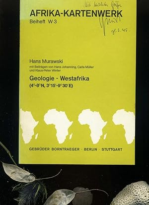 Bild des Verkufers fr Geologie Westafrika. zum Verkauf von Umbras Kuriosittenkabinett