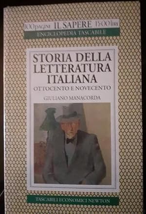 Immagine del venditore per STORIA DELLA LETTERATURA ITALIANA OTTOCENTO E NOVECENTO, venduto da Libreria antiquaria Pagine Scolpite