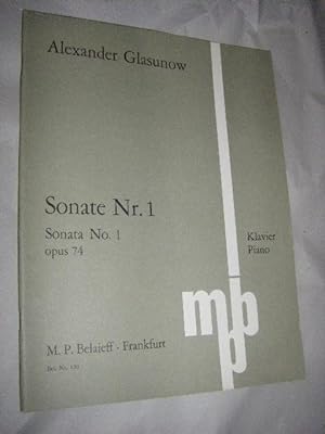 Sonate Nr. 1 für Klavier/Sonata No. 1 for piano. Opus 74