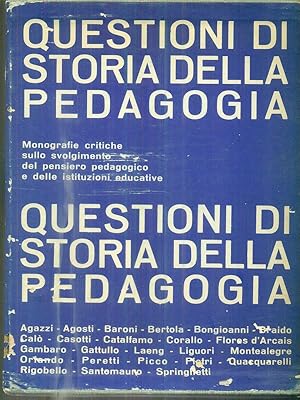 Questioni di storia della pedagogia