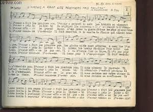 Imagen del vendedor de Partitions de chants religieux. Sommaire : Dieu l'Esprande, Que vivons-nous Seigneur ?, Le feu n'est pas teint, O viens Jsus, Pour une terre d'esprance, Nuit des pauvres, Les arbres dans la mer, Dieu de lumire, Ton Nom est tendresse, etc. a la venta por Le-Livre